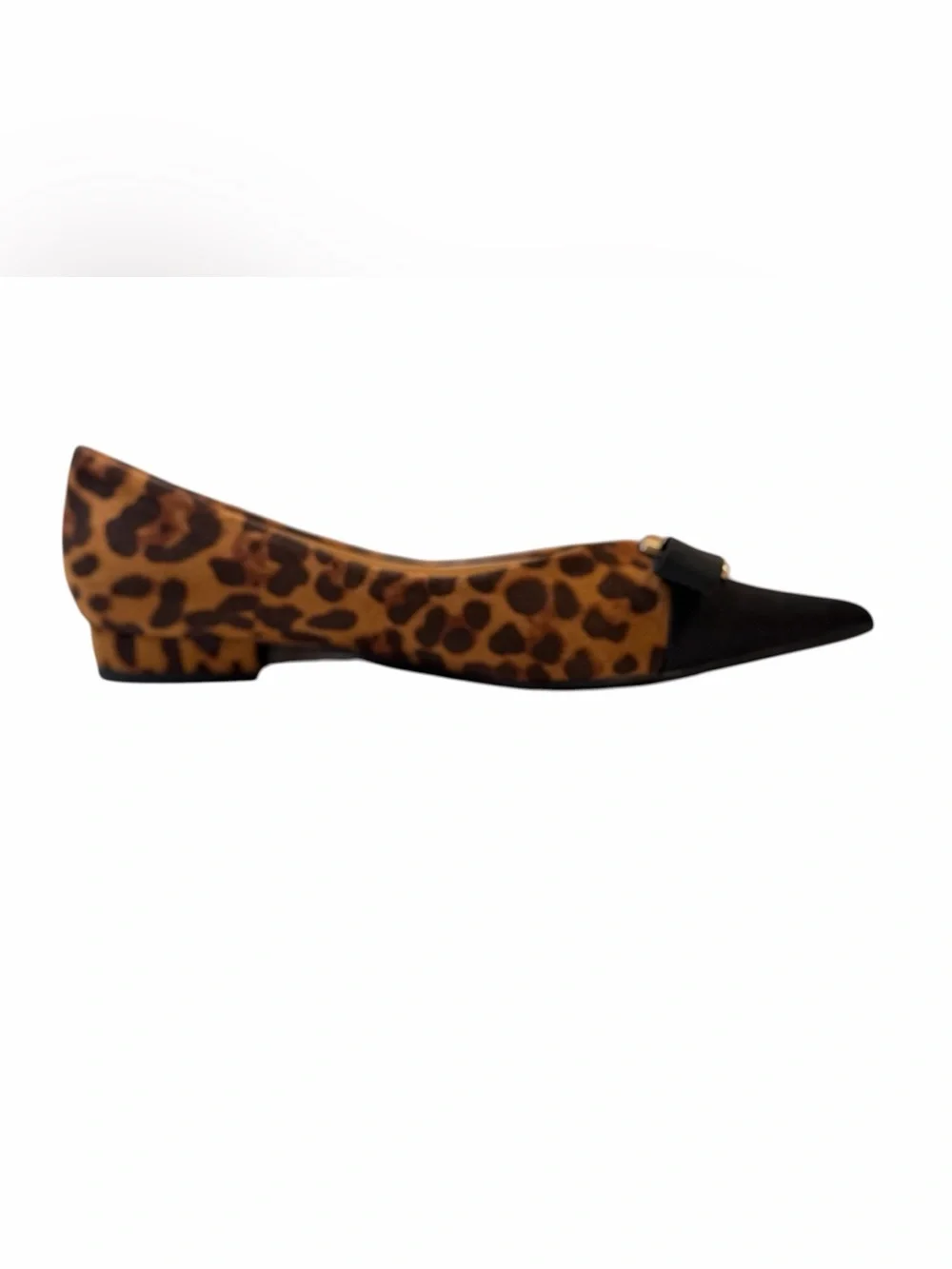 C.Paravano Pointed Toe Metal Tie Aida Bow Flats EU 40 NWOT
